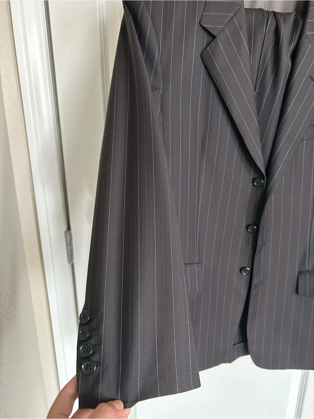 Ermenegildo Zegna y Custom Tailored 2-Piece Suit dark grey– Wool & Silk
